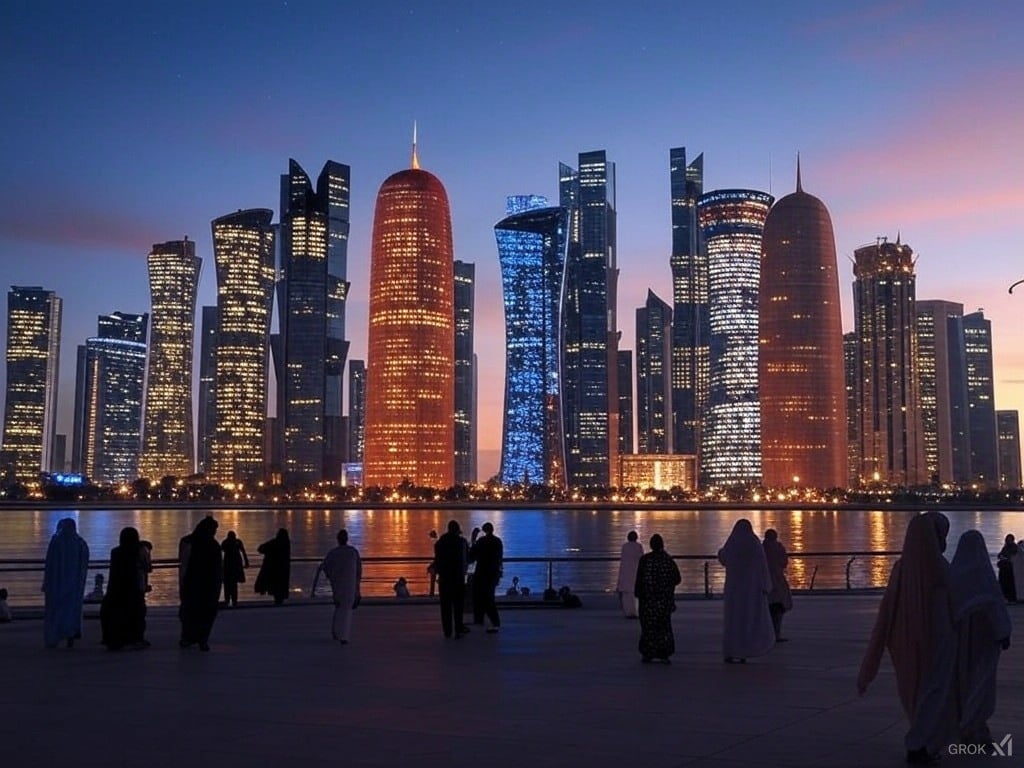 Doha city during web summit qatar